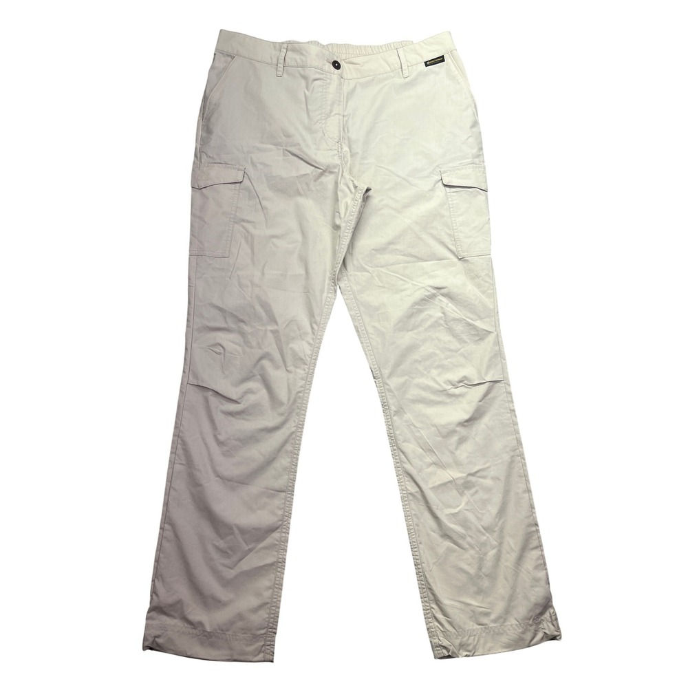Jack Wolfskin Cargo Pants UV Shield Mosquito Proof Women's Size L Fits 34" Beige